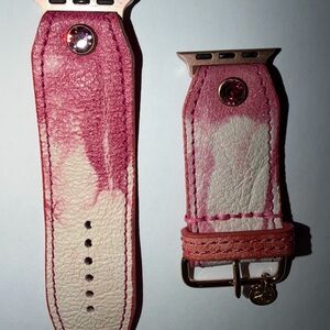 Genuine Leather , Sunset Shibori Sivella Watchband, Size 3 38/41mm by Spark’l.